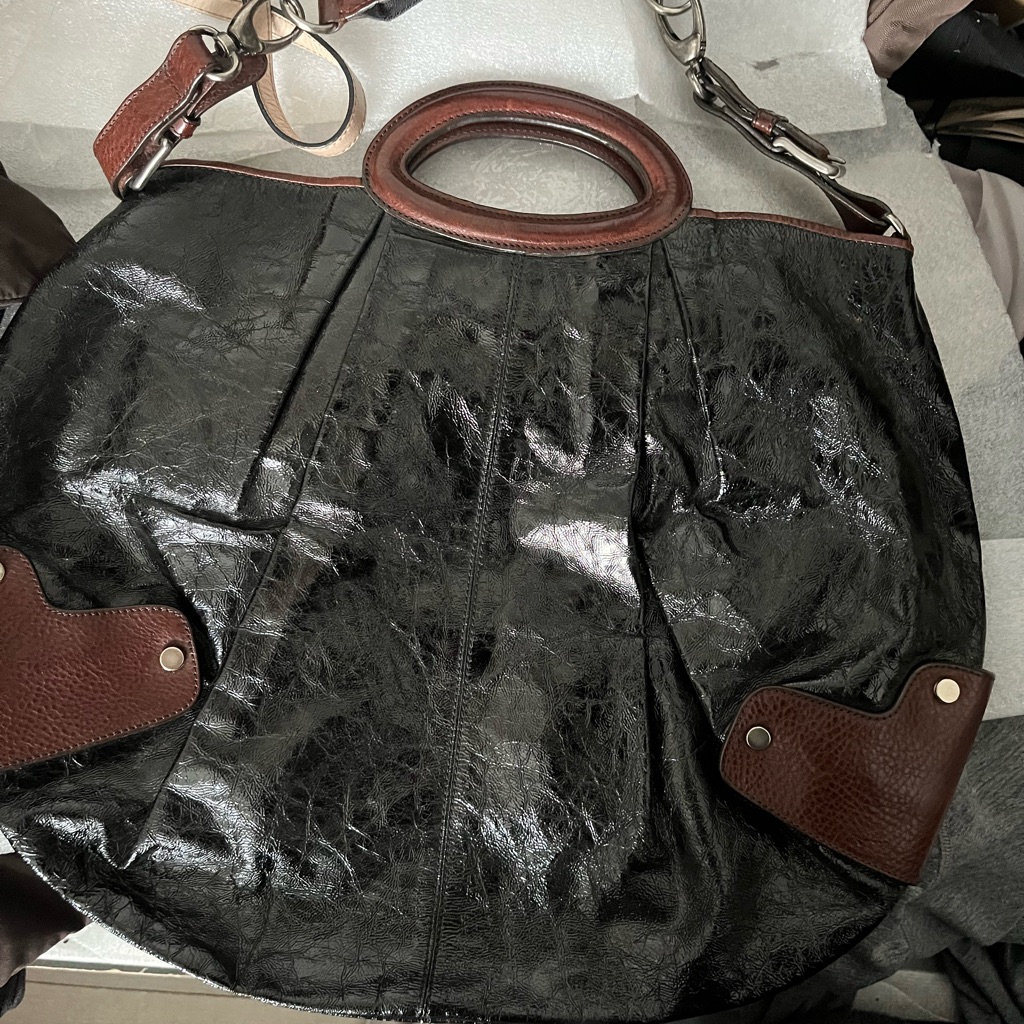 Elegant Black And Brown Marni Women's Bag